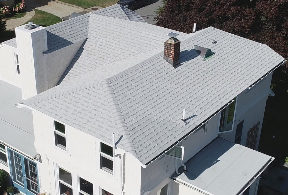 new gutters installed on a home in wellesley ma