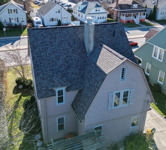 home with new roof