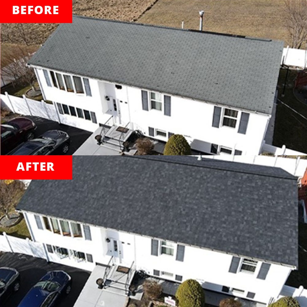 roof replaced by our roofing contractors in Massachusetts & Rhode Island