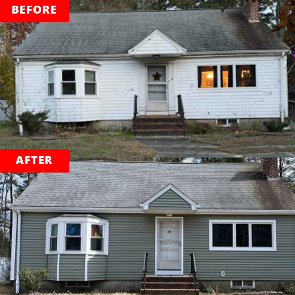 siding replacement project completed by our siding installers in massachusetts & rhode island
