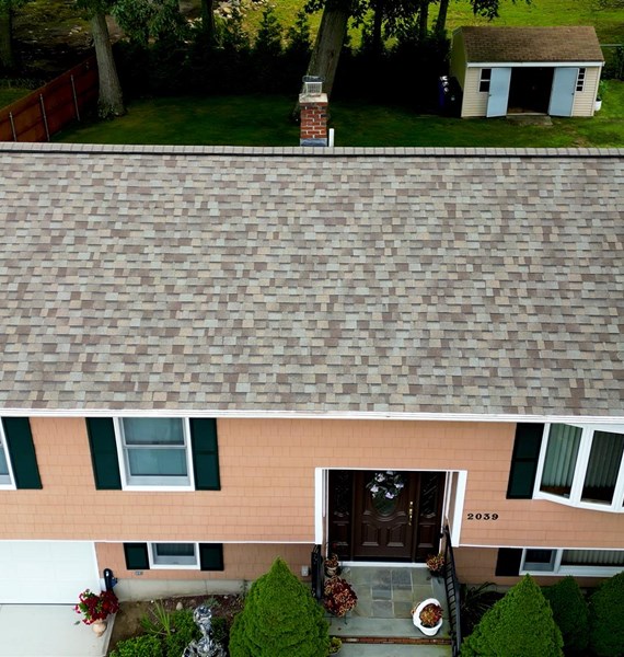 Fall River MA Multicolored shingle roof replacement