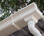 White Aluminum Gutters