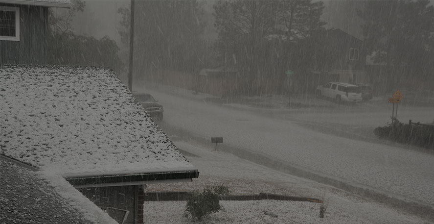 Hail Storm Damage In Massachusetts