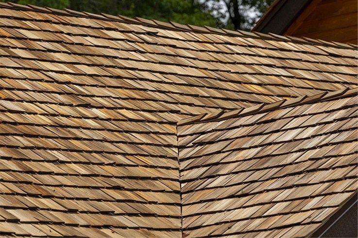 cedar shake new roof installation in Rhode Island